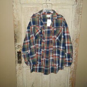 Oli & Hali Orchard Date Oversized Plaid Shacket Jacket Size S (I-23)